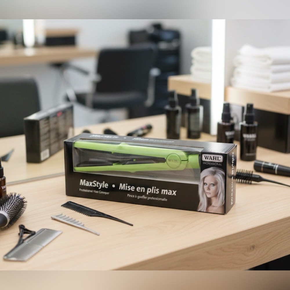 🆕 Wahl MaxStyle Professional Hair Crimper - Lime Green